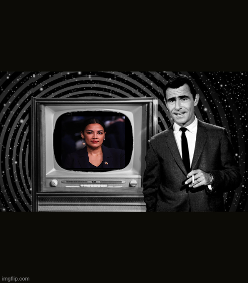 AOC in the Twilight Zone Blank Meme Template