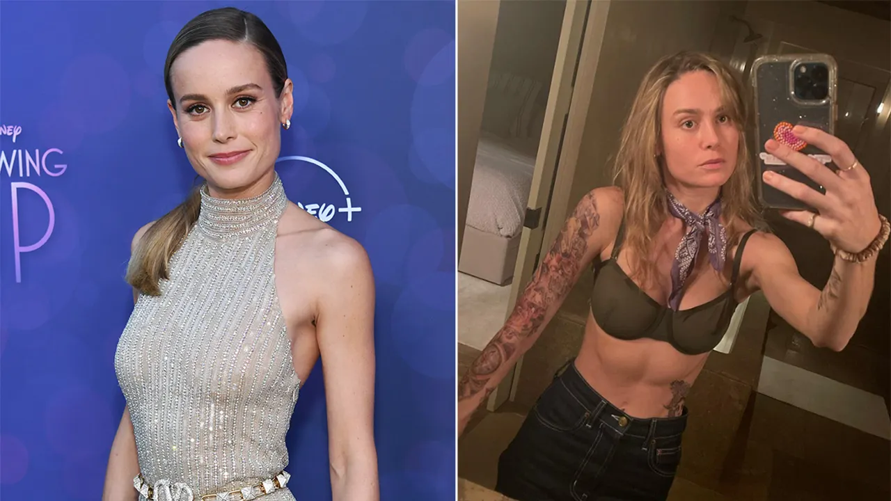 High Quality brie larson before after muscle body Blank Meme Template