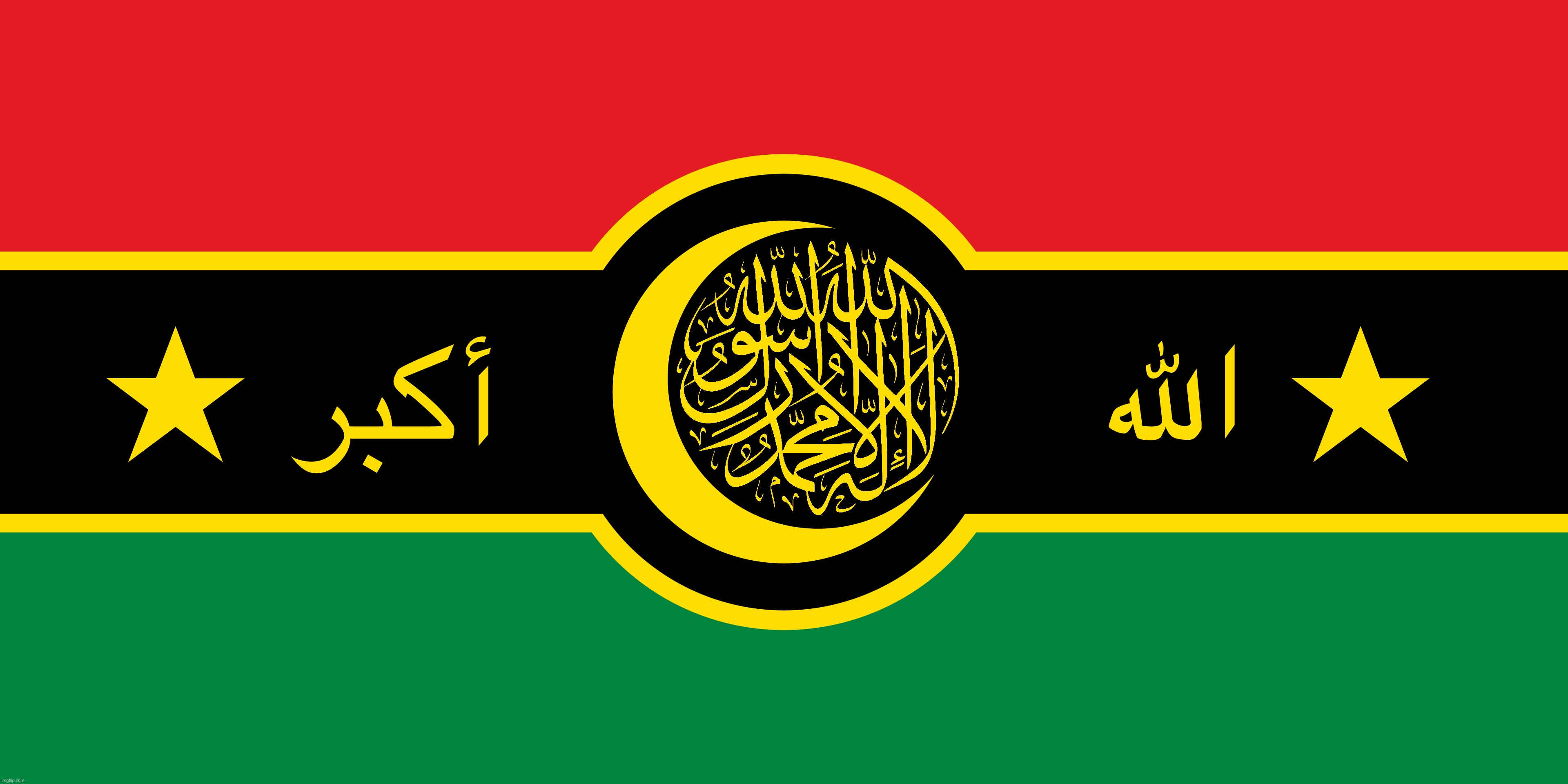 redesigned flag of libya, is ts tuff | image tagged in inspired from other redesigns found on reddit | made w/ Imgflip meme maker