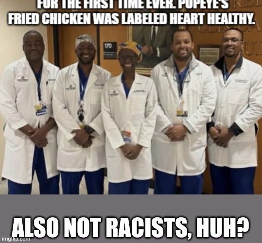 ALSO NOT RACISTS, HUH? | made w/ Imgflip meme maker