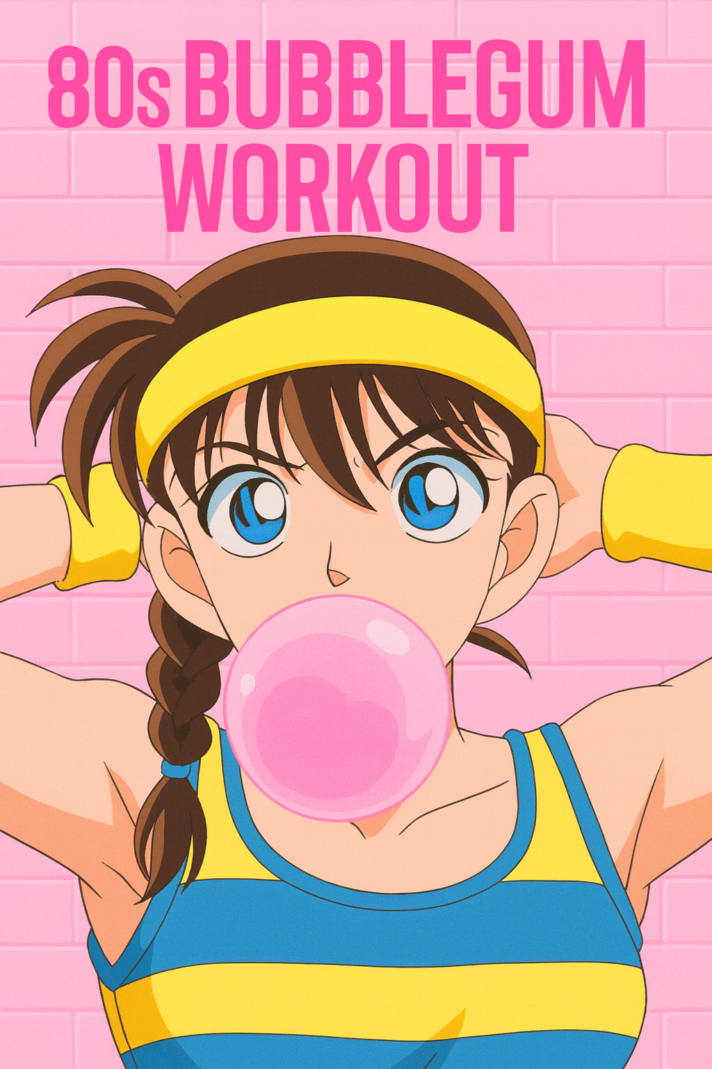 80s Bubblegum Workout Blank Meme Template
