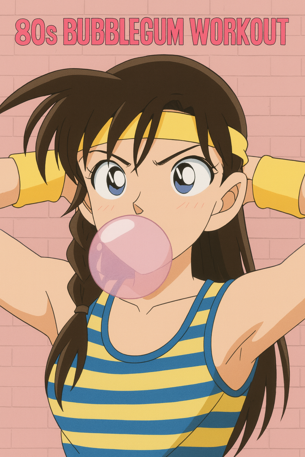 80s Bubblegum Workout Blank Meme Template