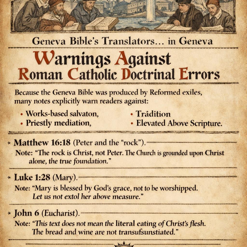 Geneva Bible’s translators… in Geneva 2. WARNINGS AGAINST Roman Blank Meme Template