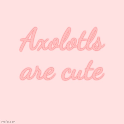 opinion | Axolotls are cute | image tagged in memes,blank transparent square | made w/ Imgflip meme maker