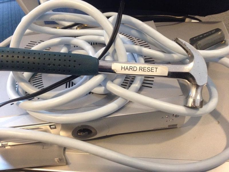 hard reset Blank Meme Template