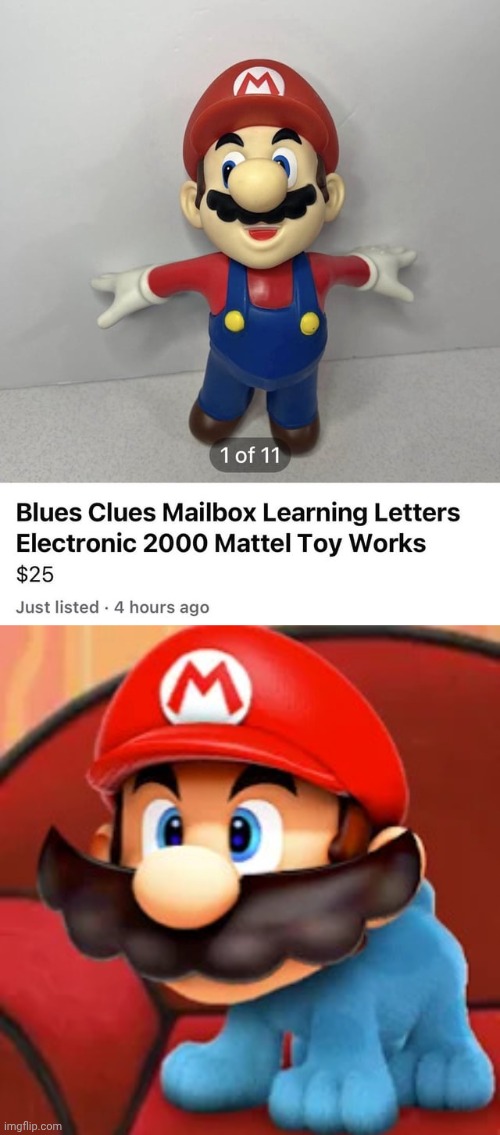 Super Mario's Clues | image tagged in mario blue's clues,mario,blue's clues,super mario,you had one job,memes | made w/ Imgflip meme maker