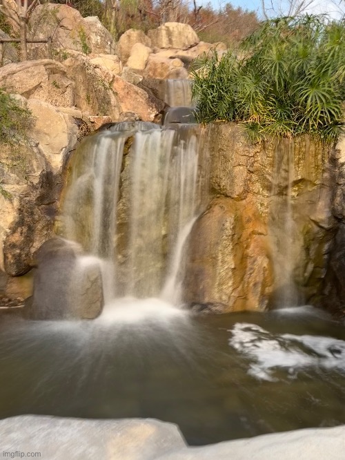 Water fall with ping exposure | image tagged in memes | made w/ Imgflip meme maker