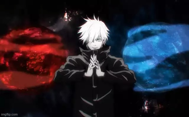 Gojo's Red and Blue | image tagged in gojo's red and blue | made w/ Imgflip meme maker