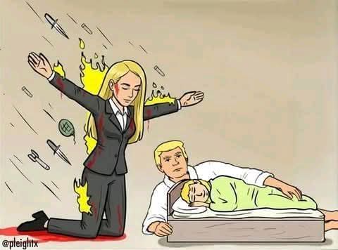 Pam Bondi protector of Donald Trump Blank Meme Template