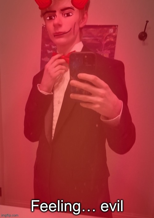 Evil virian in the chat | Feeling… evil | made w/ Imgflip meme maker