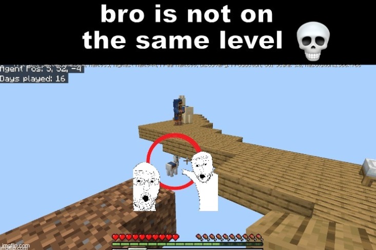 get this mf off my one block world | made w/ Imgflip meme maker