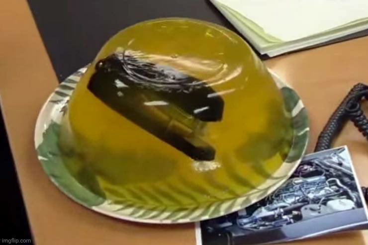 Jello gelitan with stapler in it | image tagged in jello gelitan with stapler in it | made w/ Imgflip meme maker