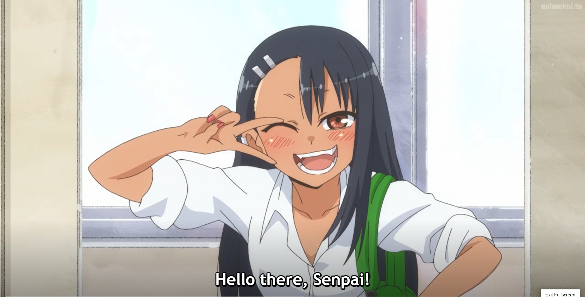 Nagatoro hey there senpai Blank Meme Template