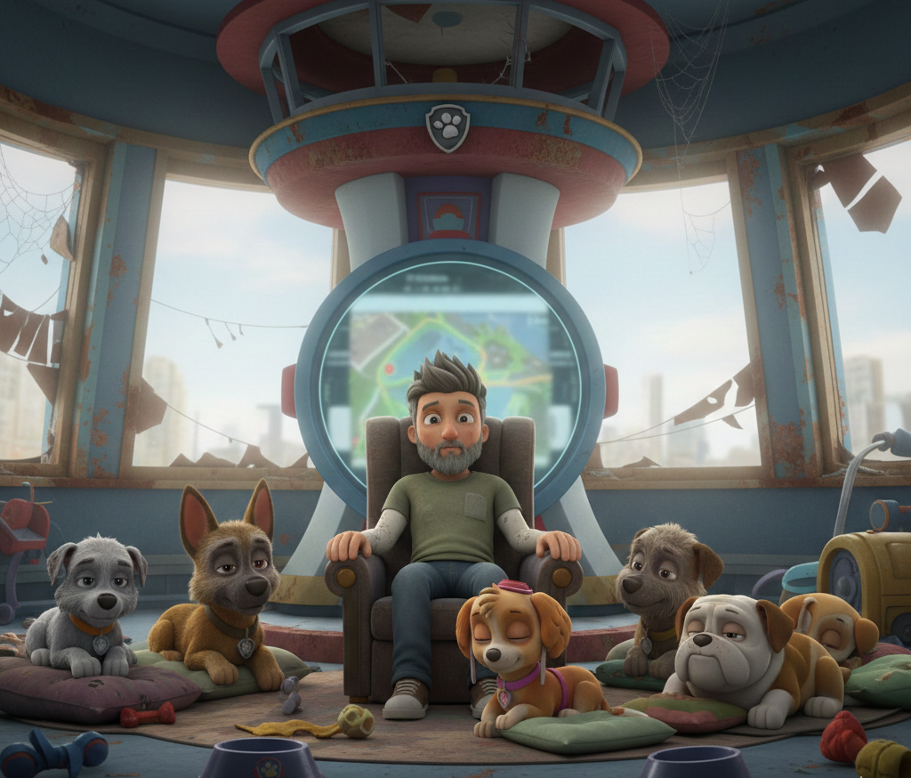 aged paw patrol Blank Meme Template