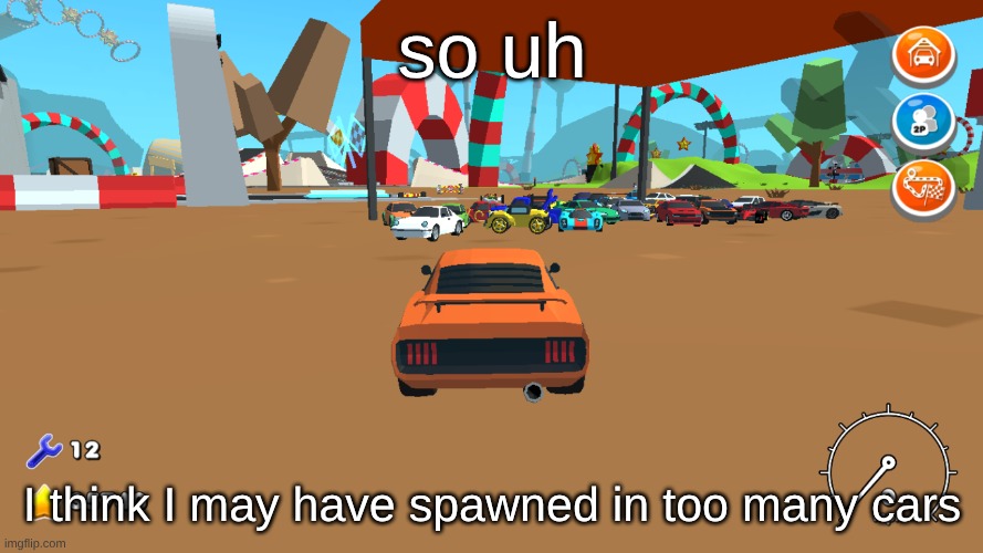 Im so back (oh no graduation is coming soon) | so uh; I think I may have spawned in too many cars | image tagged in cars,school,random tag i decided to put,hello,website | made w/ Imgflip meme maker