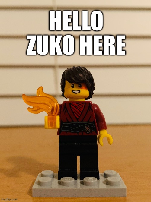Zuko Meme | HELLO ZUKO HERE | image tagged in avatar the last airbender,zuko,lego,memes,atla | made w/ Imgflip meme maker