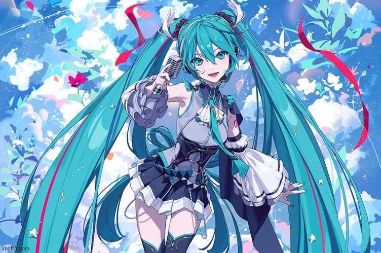 official miku art is peak as fuck | made w/ Imgflip meme maker