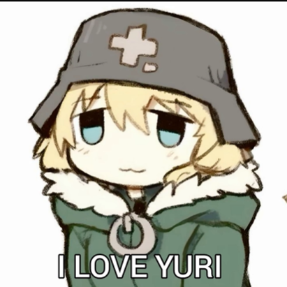 I LOVE YURI Blank Meme Template