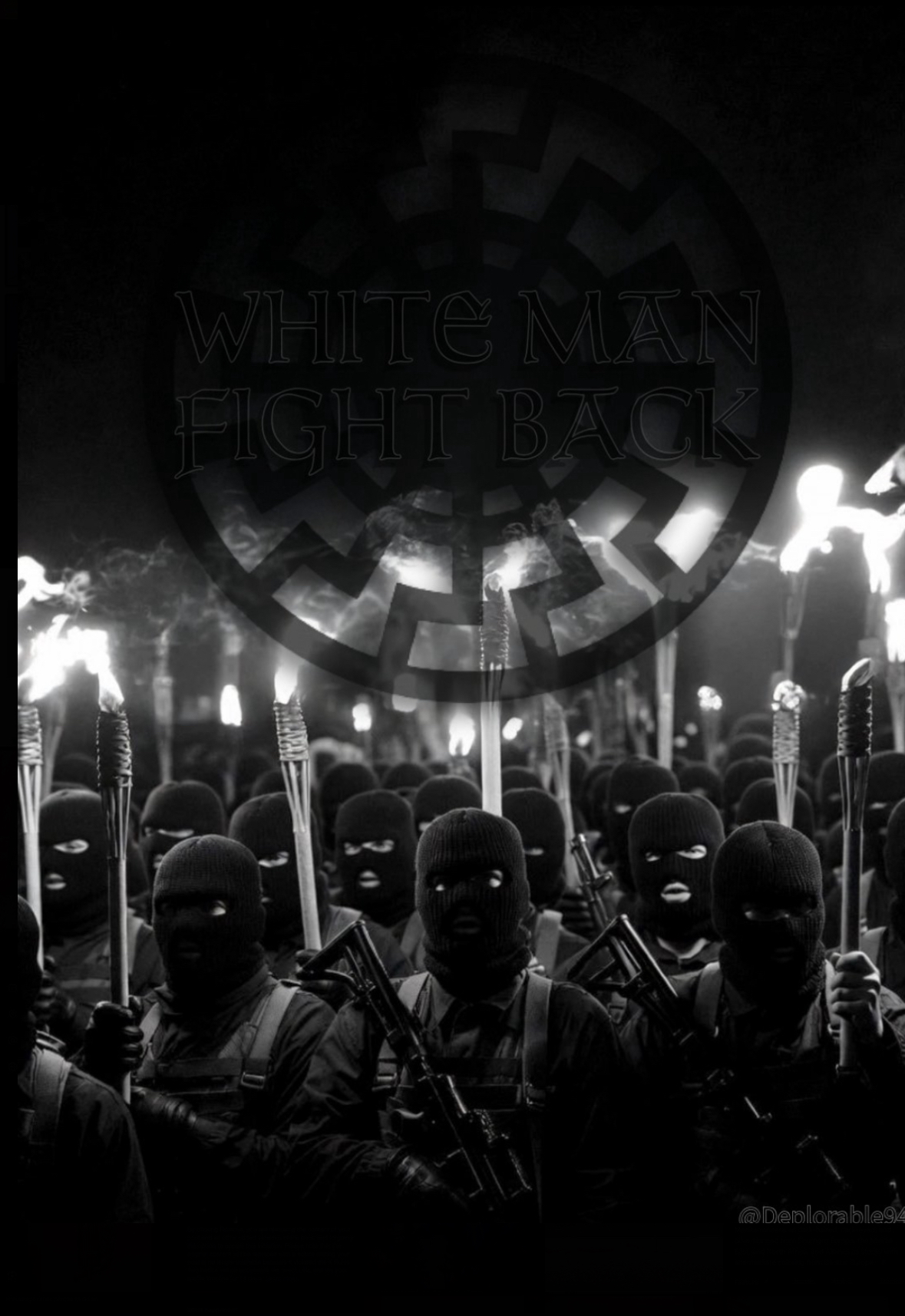 White Man Fight Back Blank Meme Template