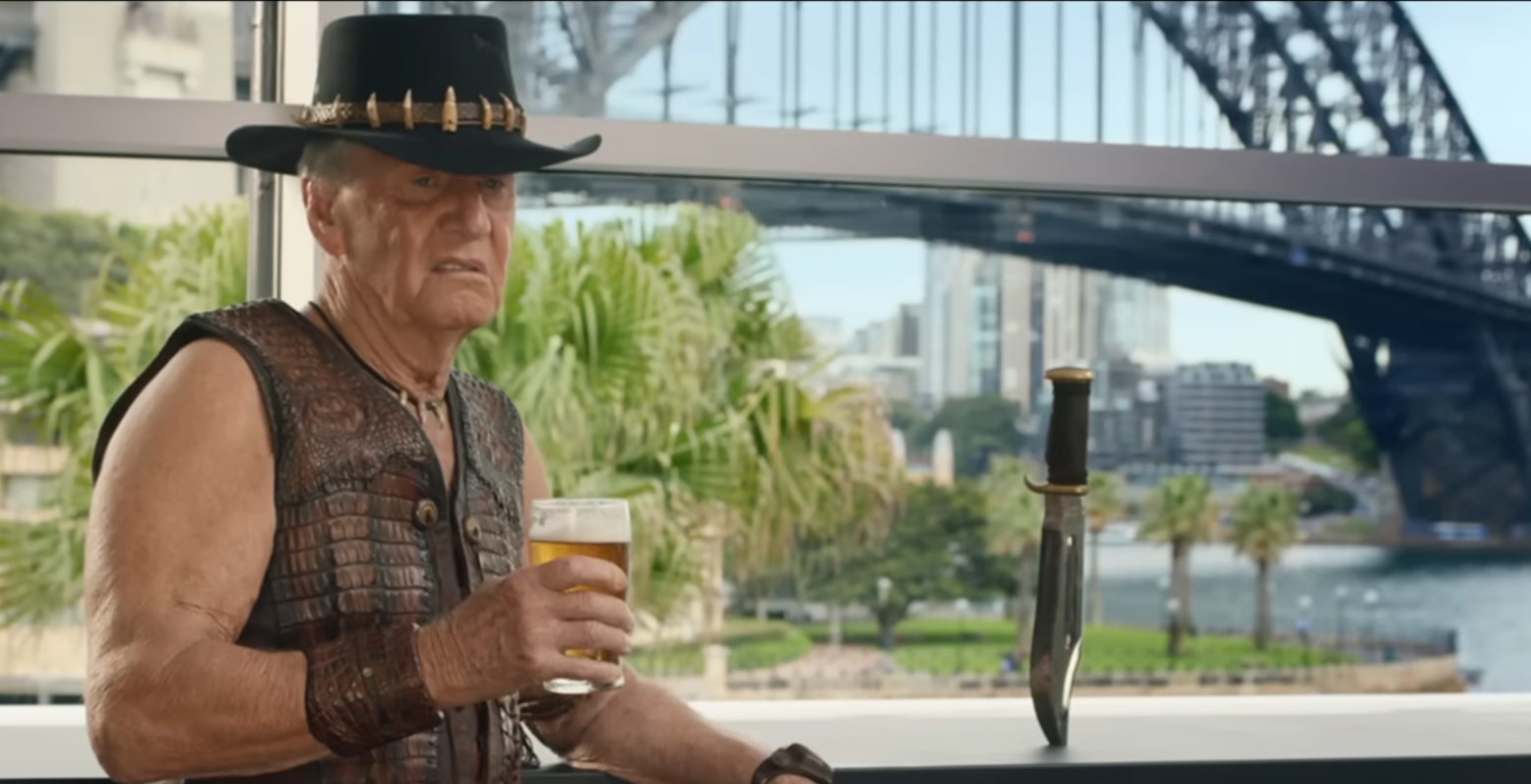 Crocodile Dundee Skeptical Blank Meme Template