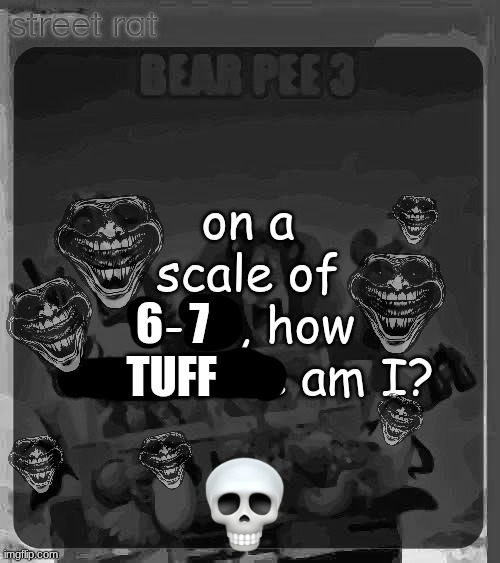 I'm chad and a lil those who know ☠ | 6   7; TUFF | made w/ Imgflip meme maker