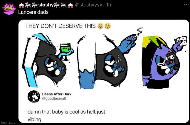 How tf did they give birth to lancer. Did they just take turns giving birth to him. | made w/ Imgflip meme maker