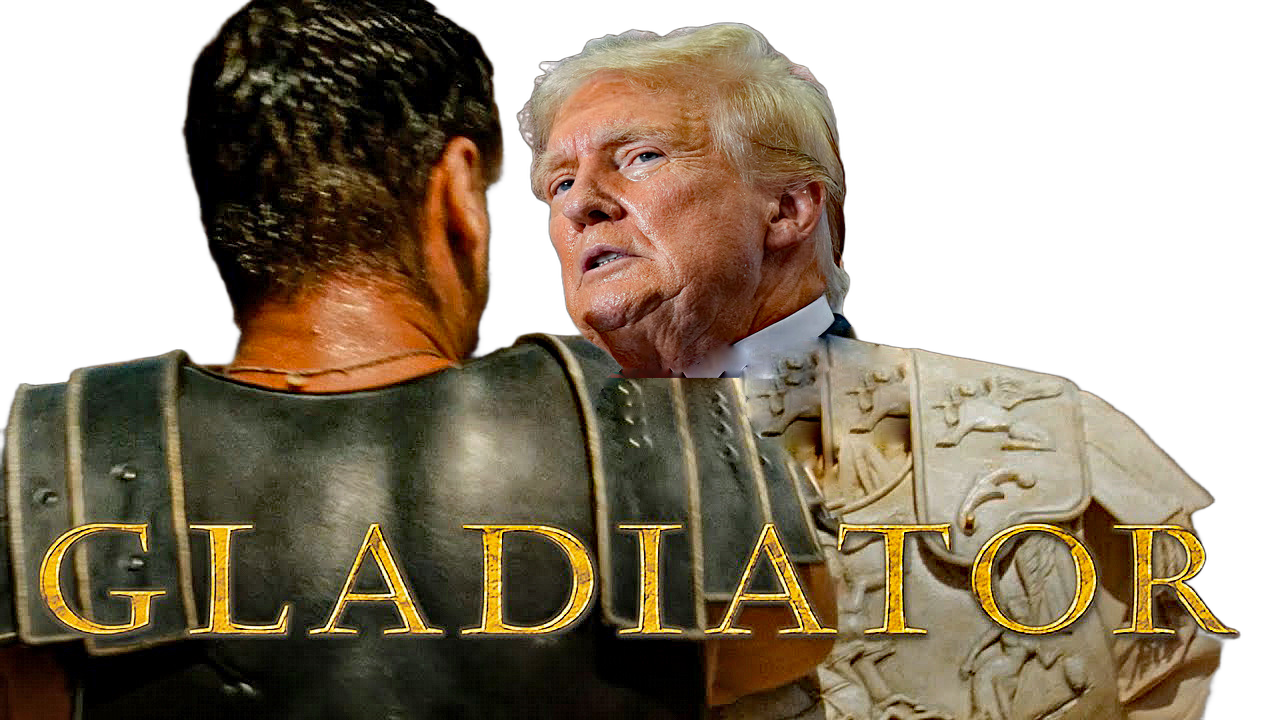 Caesar Trump Vs Gladiator Blank Meme Template