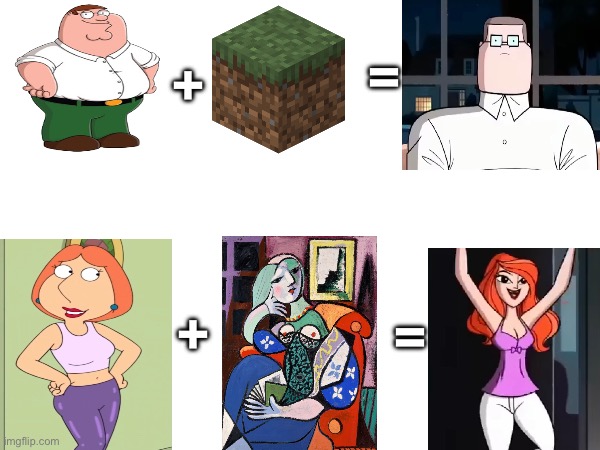 Idk, I just saw these other characters in a meme compilation | =; +; +; = | image tagged in family guy,memes,tv show,comparison,equal rights | made w/ Imgflip meme maker