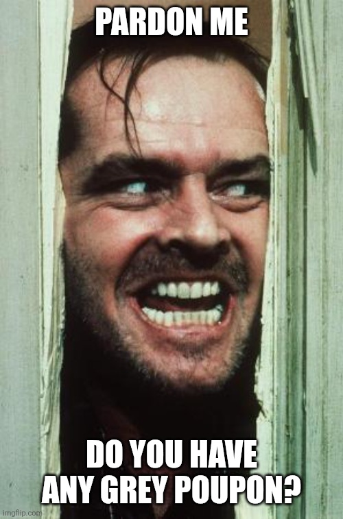 Pardon Me | PARDON ME; DO YOU HAVE ANY GREY POUPON? | image tagged in memes,here's johnny,funny memes | made w/ Imgflip meme maker