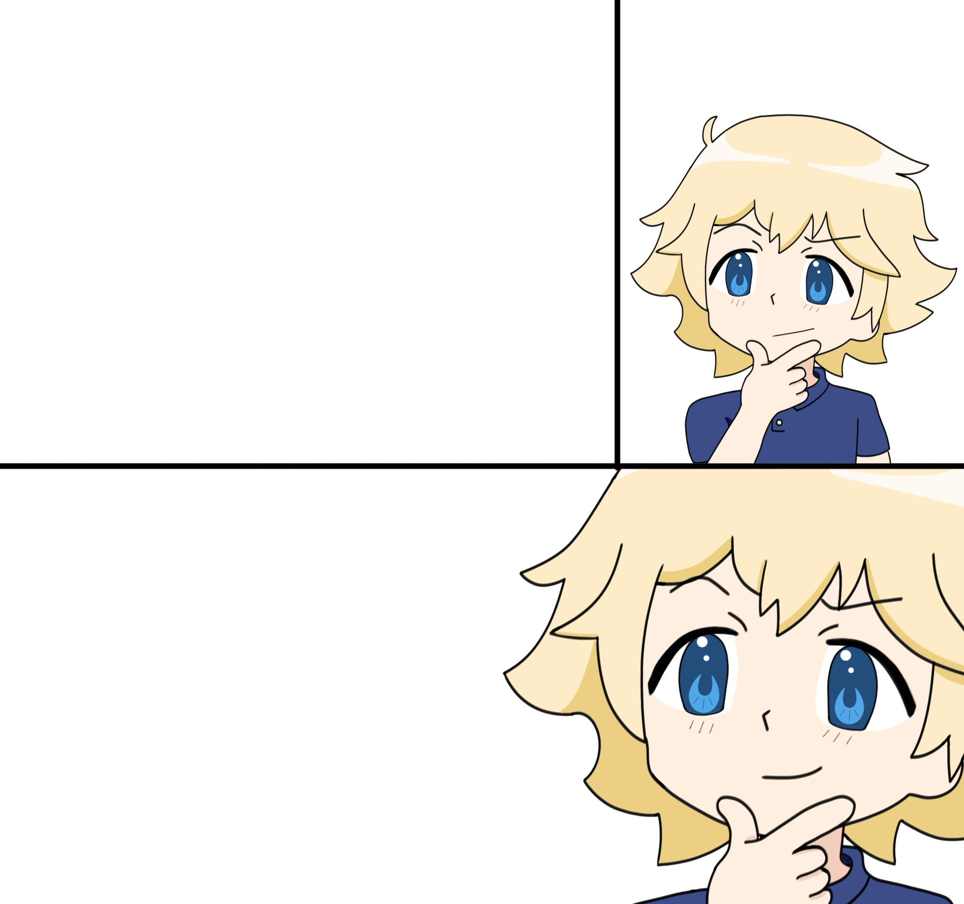 FloppyFish Scheming Blank Meme Template