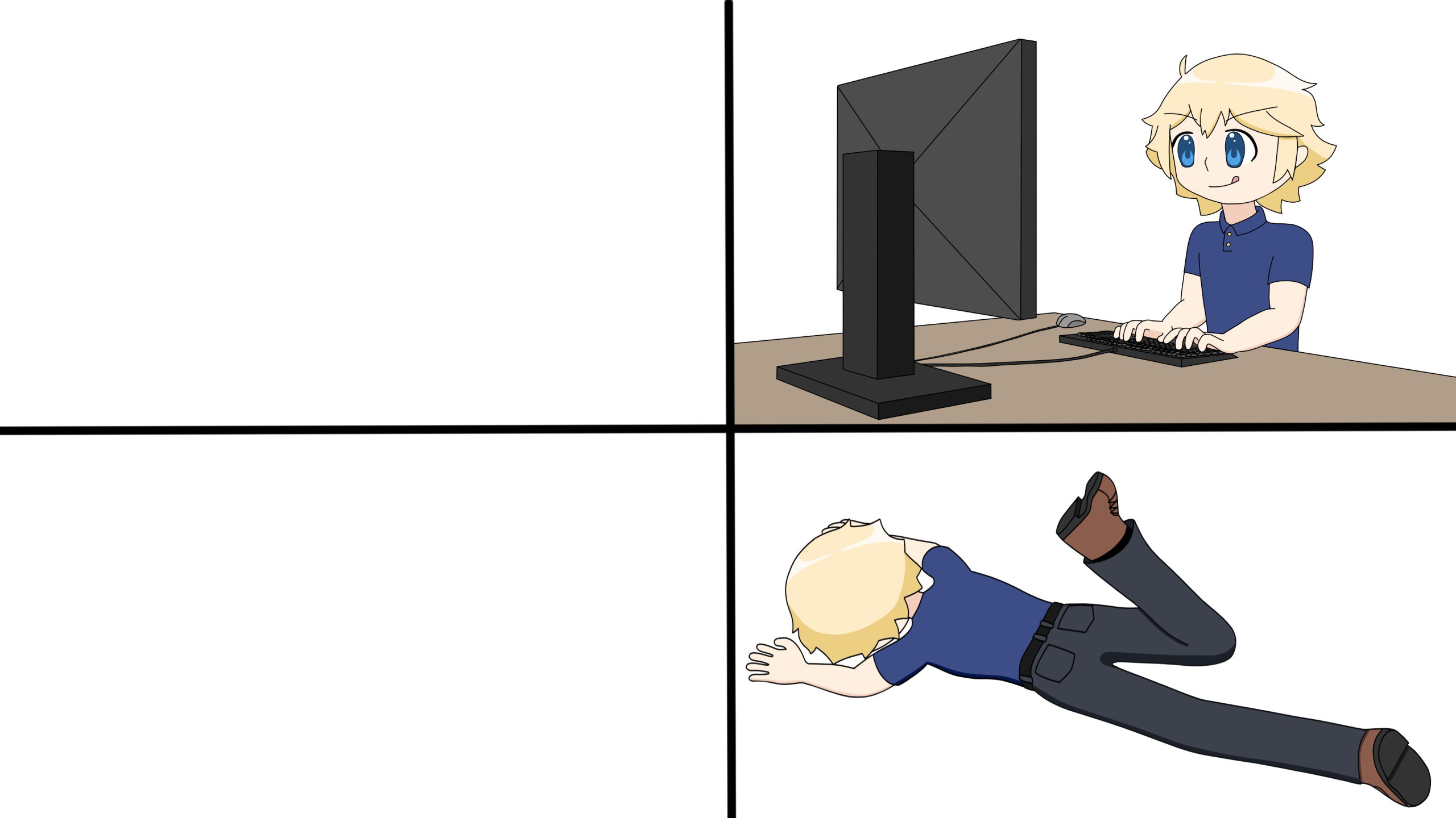 FloppyFish - Planning VS Implementation Blank Meme Template