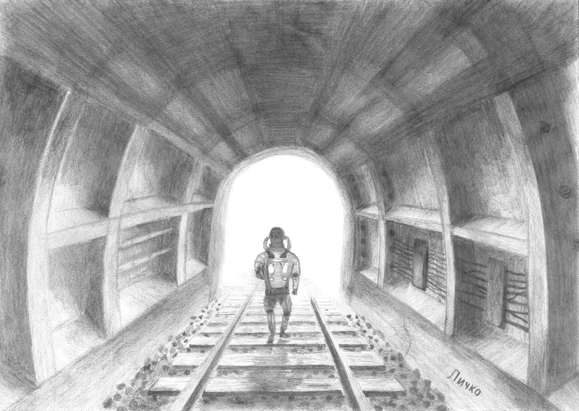 Chuck Norris with a flashlight Blank Meme Template