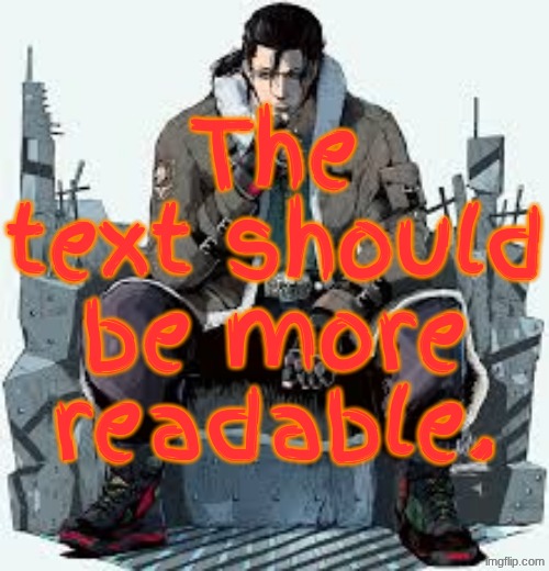 Dragunov the Thinker | The text should be more readable. | image tagged in dragunov the thinker | made w/ Imgflip meme maker