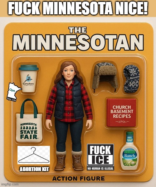 Typical Minnesota Liberal Cunt | FUCK MINNESOTA NICE! ABORTION KIT | made w/ Imgflip meme maker