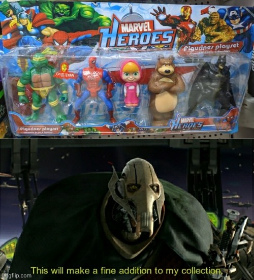 Not all Marvel heroes tho | image tagged in this will make a fine addition to my collection,you had one job,marvel,heroes,toys,memes | made w/ Imgflip meme maker