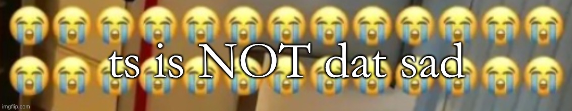 ts is NOT dat sad | made w/ Imgflip meme maker