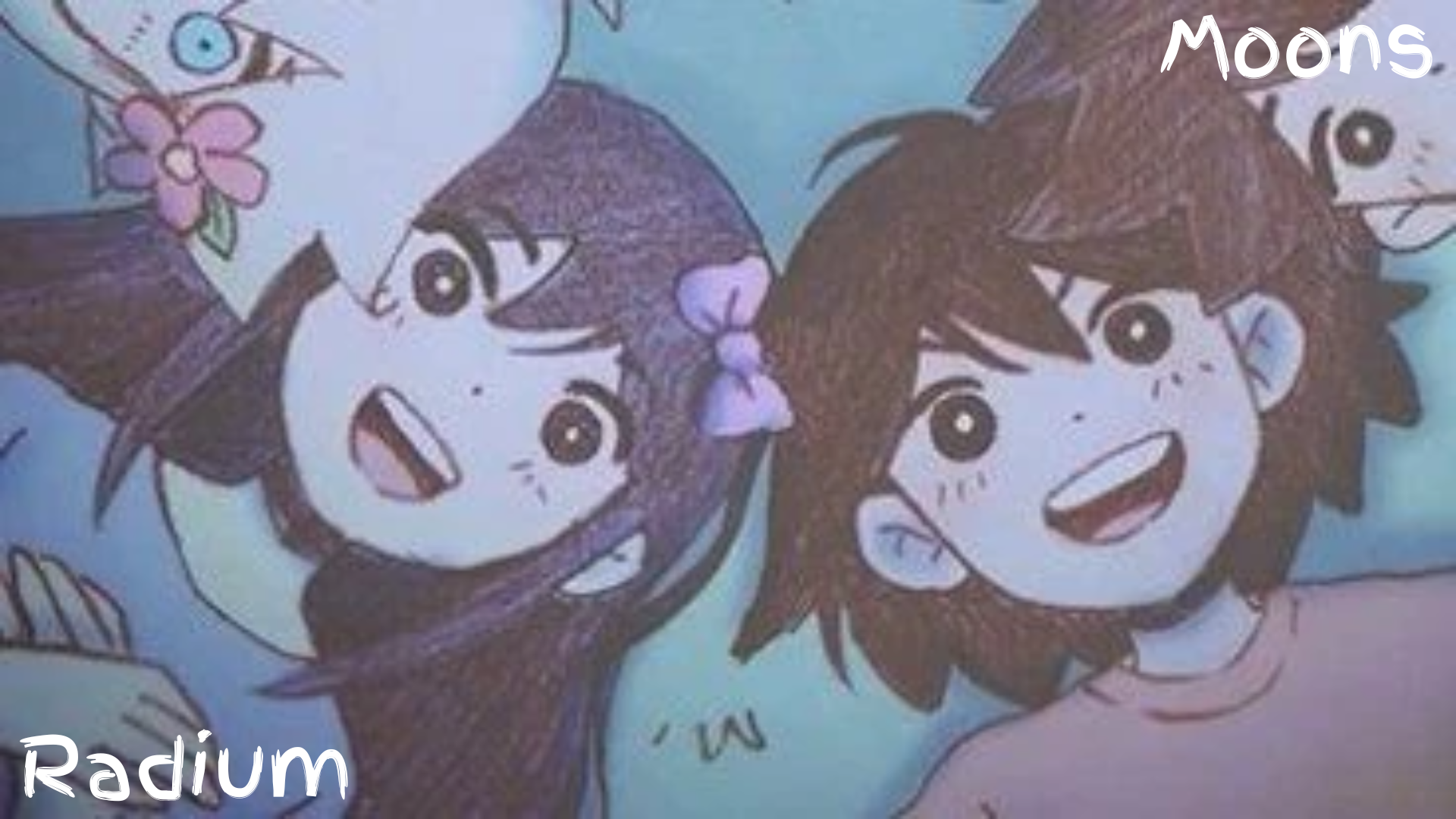 radium n moons - aubrey n kel temp Blank Meme Template