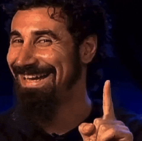 Serj Tankian finger wiggle Blank Meme Template