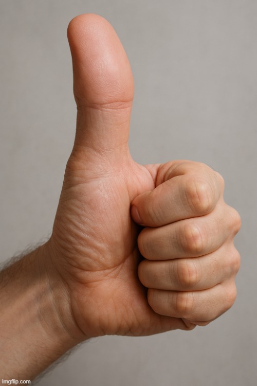 image tagged in thumbs-up | made w/ Imgflip meme maker