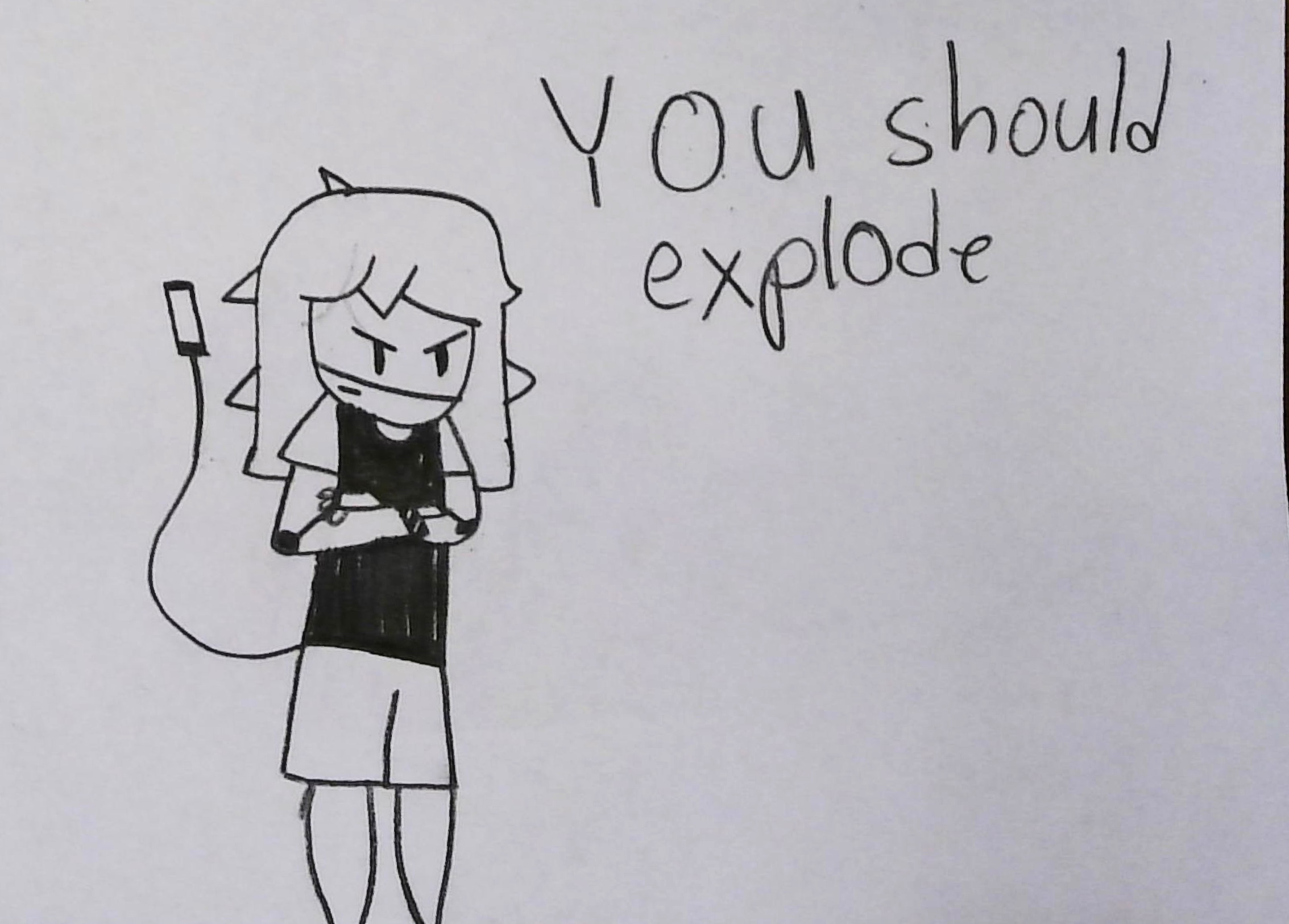 Kai you should  explode Blank Meme Template