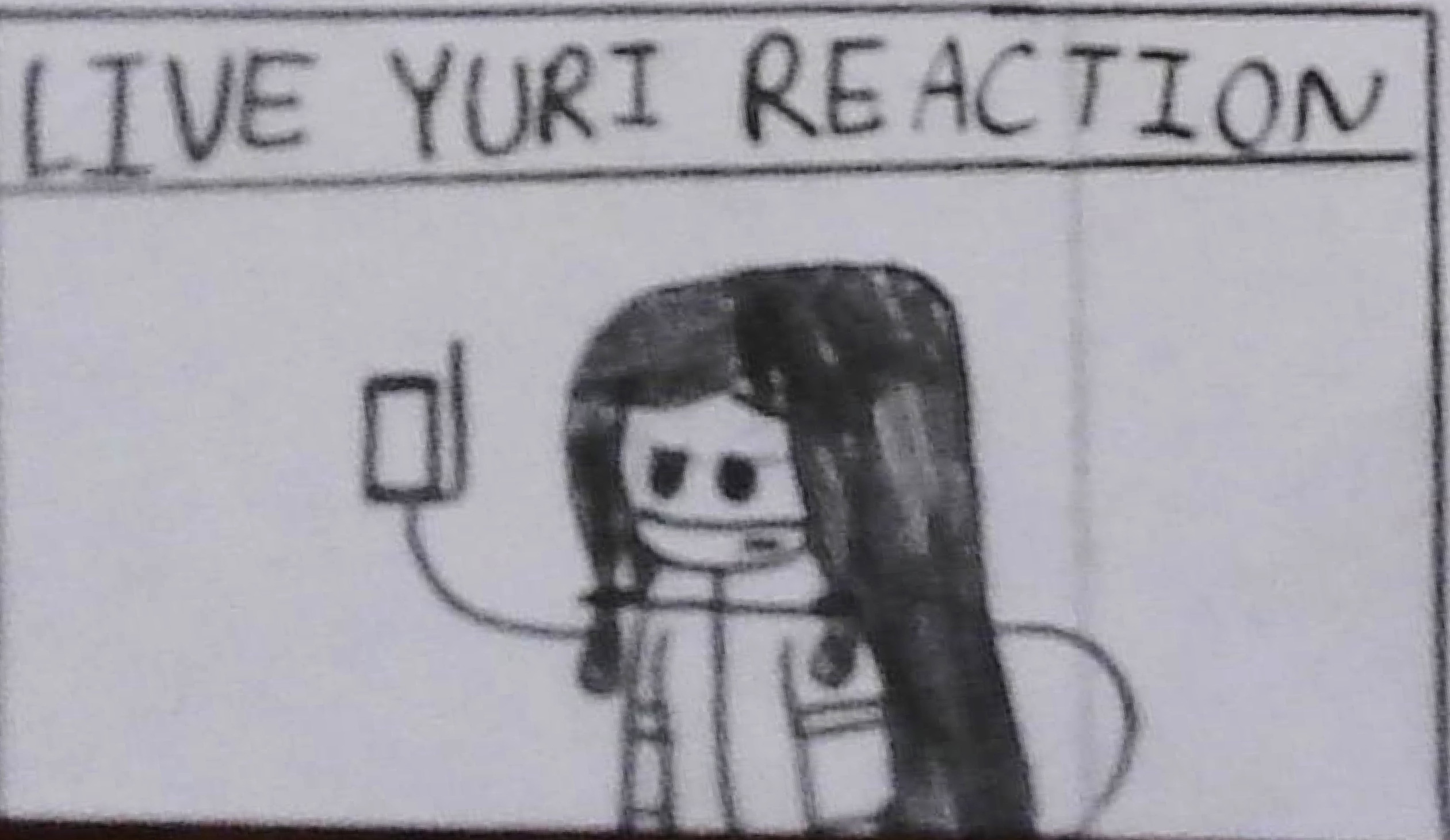 High Quality Live Yuri Reaction Blank Meme Template