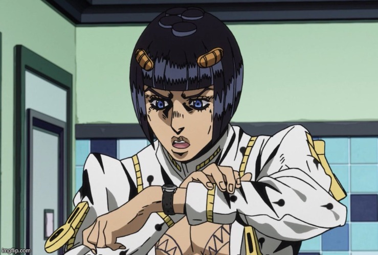 hear me out: Bruno bucciarati from golden wind (mod note: smash) | image tagged in tardy bucciarati | made w/ Imgflip meme maker