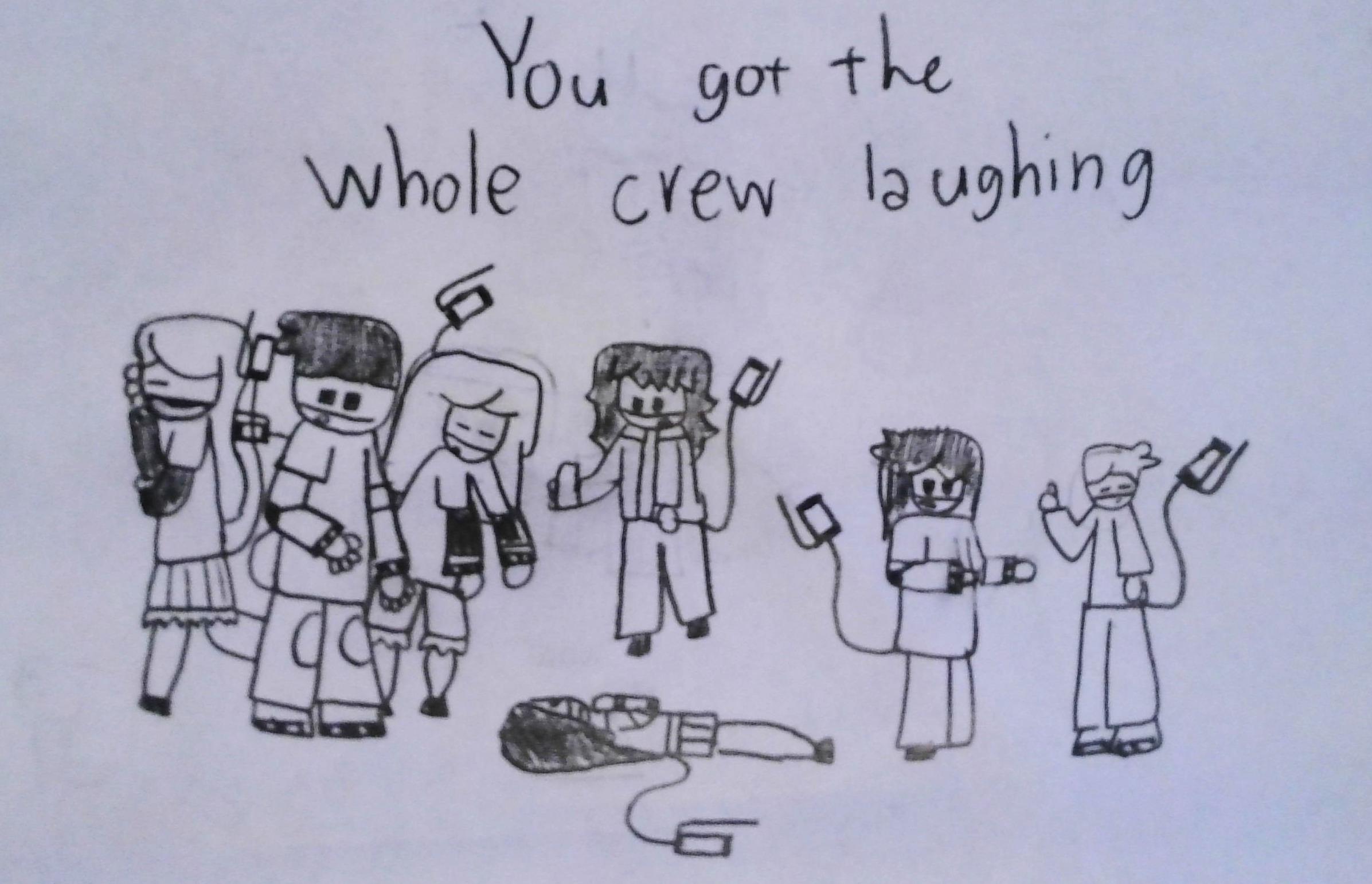 You got the whole crew laughing Blank Meme Template