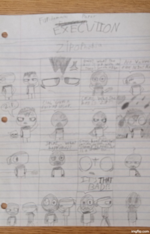 Fundamental Paper Execution Pilot Comic: Zipophobia | made w/ Imgflip meme maker
