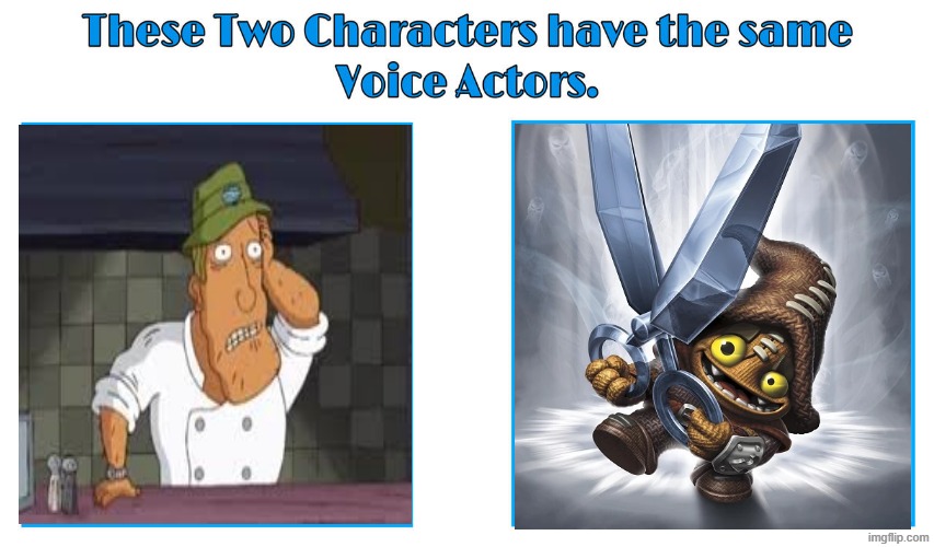 John Kassir 2 | image tagged in same voice actor,john kassir,rocket power,skylanders,nickelodeon,activision | made w/ Imgflip meme maker
