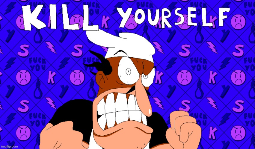 peppino kys | image tagged in peppino kys | made w/ Imgflip meme maker