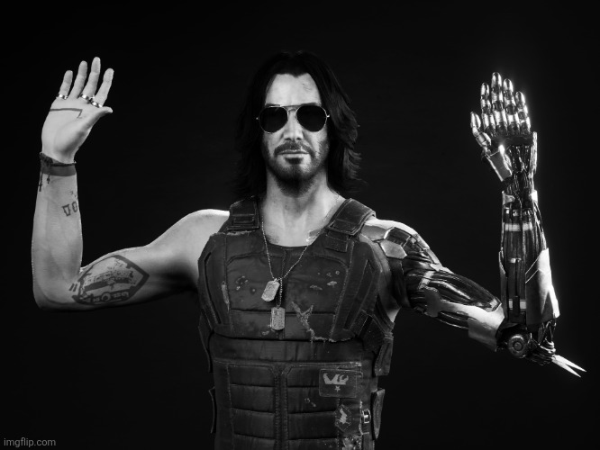 image tagged in johnny silverhand | made w/ Imgflip meme maker