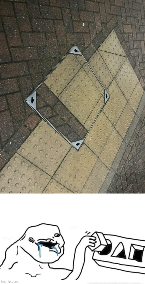 Ground tiles | image tagged in stupid dumb drooling puzzle,ground,tiles,tile,you had one job,memes | made w/ Imgflip meme maker