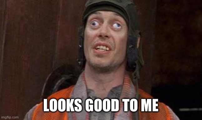 Cross eyes | LOOKS GOOD TO ME | image tagged in cross eyes | made w/ Imgflip meme maker