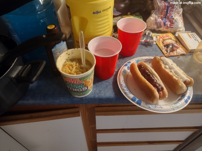 here's my dinner I cooked myself (and no feet pics this time) | made w/ Imgflip meme maker